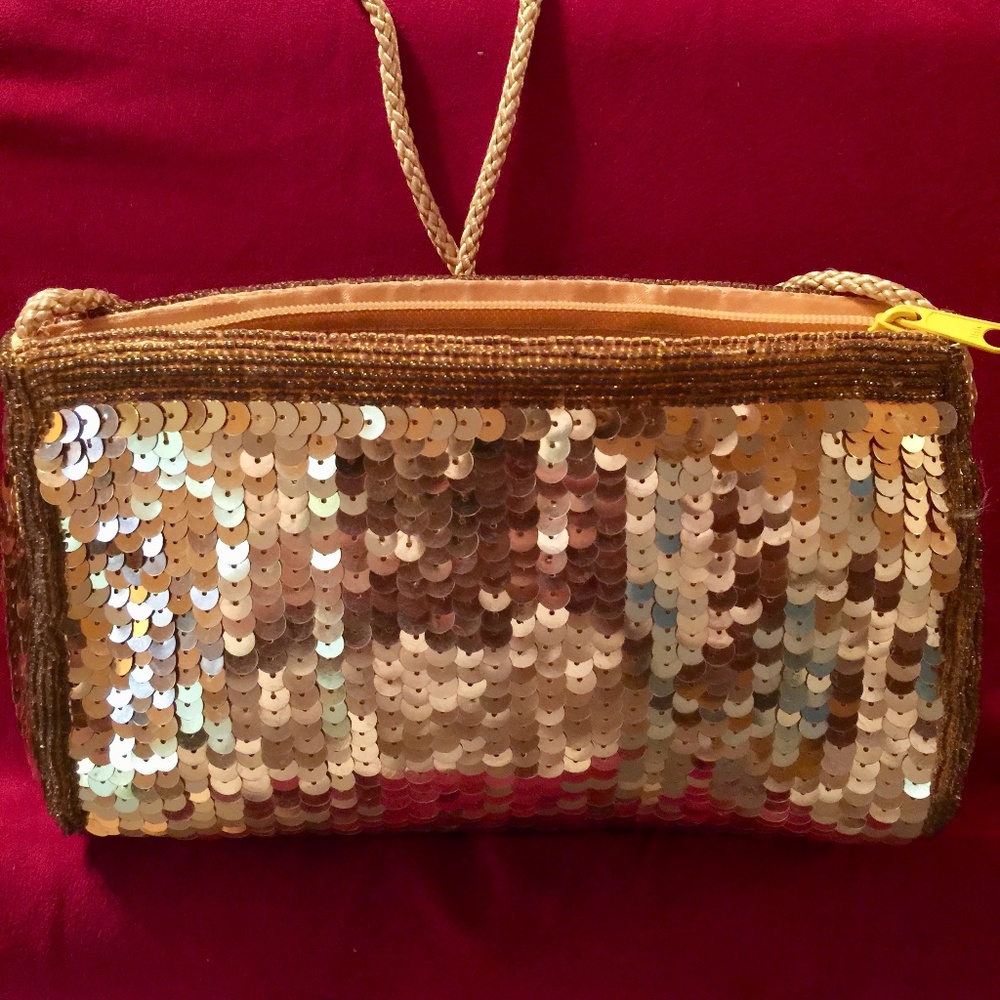 Sequined shoulder bag - Picture 2 of 4